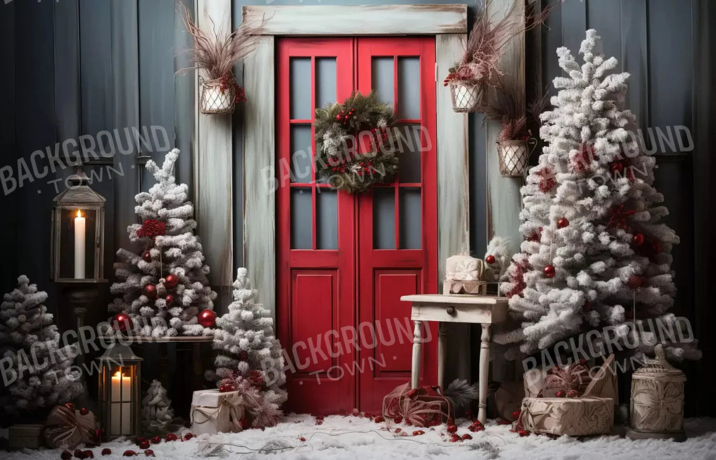 Home For Christmas Ii 12X8 Ultracloth ( 144 X 96 Inch ) Backdrop