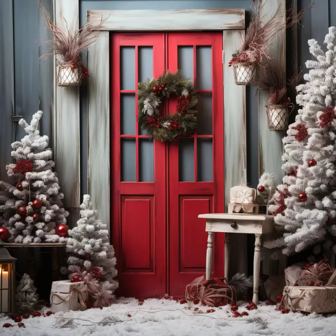 Home For Christmas Ii 10X10 Ultracloth ( 120 X Inch ) Backdrop