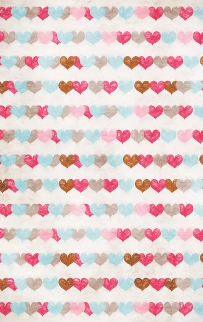 Hope Hearts 10X16 Ultracloth ( 120 X 192 Inch ) Backdrop