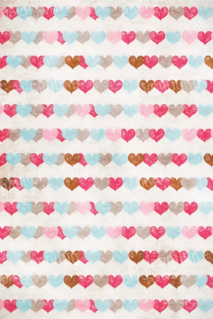 Hope Hearts 5X8 Ultracloth ( 60 X 96 Inch ) Backdrop