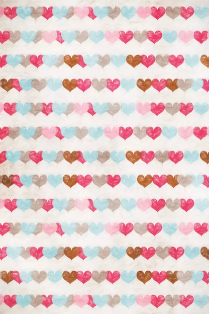 Hope Hearts 5X8 Ultracloth ( 60 X 96 Inch ) Backdrop