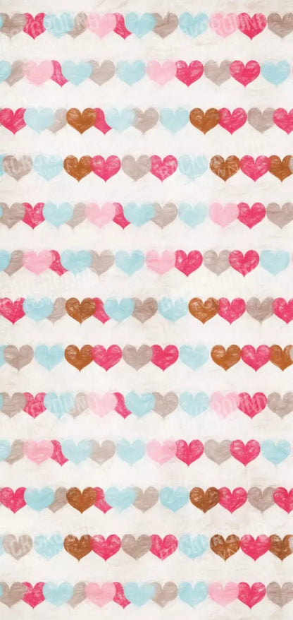 Hope Hearts 8X16 Ultracloth ( 96 X 192 Inch ) Backdrop