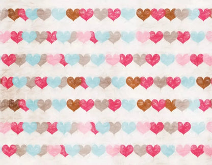 Hope Hearts 8X6 Fleece ( 96 X 72 Inch ) Backdrop