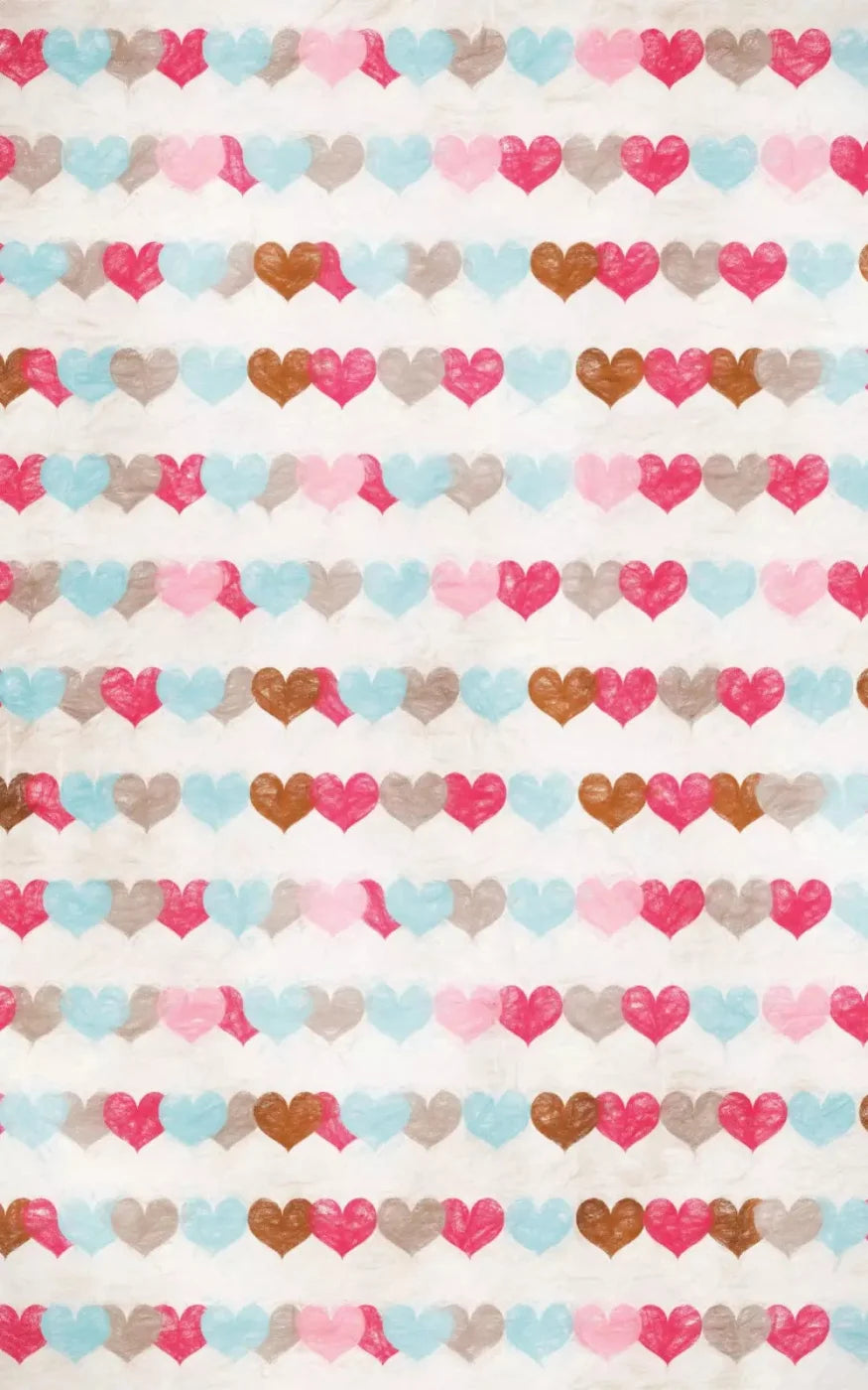 Hope Hearts 9X14 Ultracloth ( 108 X 168 Inch ) Backdrop