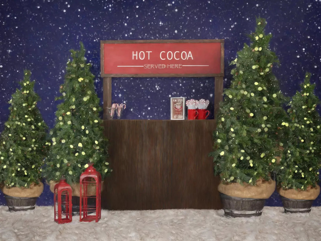 Hot Cocoa 68X5 Fleece ( 80 X 60 Inch ) Backdrop