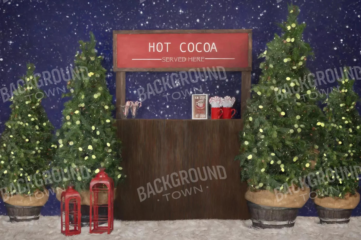 Hot Cocoa 8X5 Ultracloth ( 96 X 60 Inch ) Backdrop