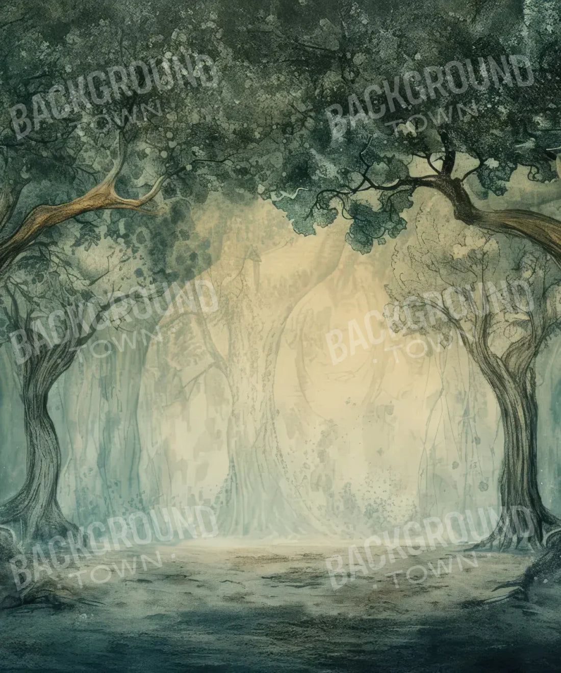 Green White Backdrop for Photography