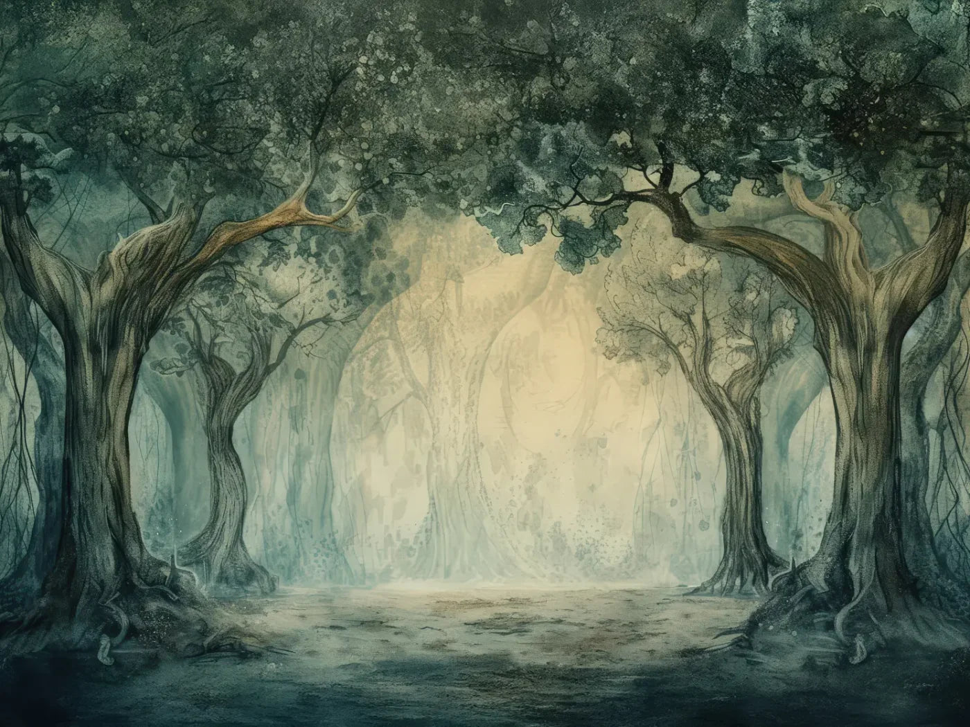 Hundred Acre Wood 8’x6’ Fleece (96 x 72 inch) Backdrop