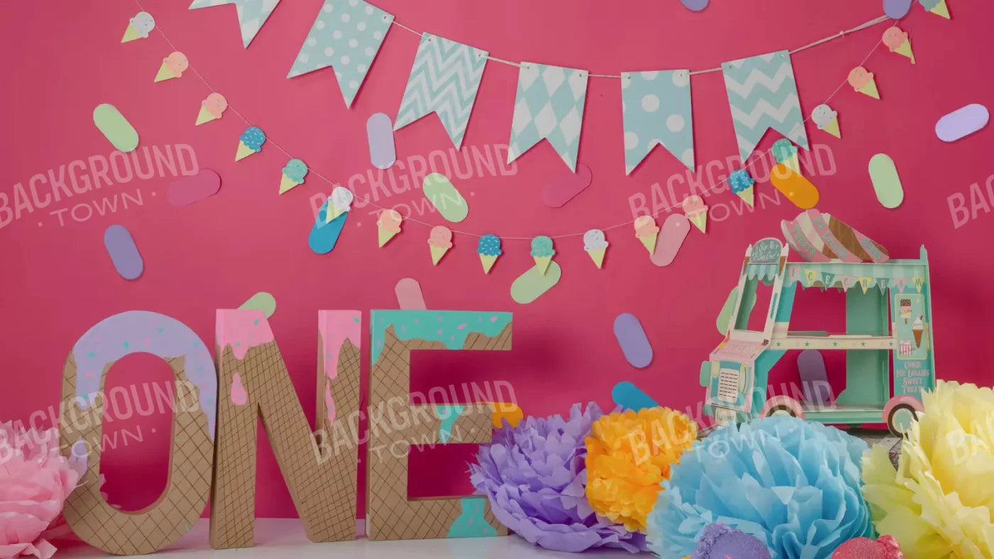 Ice Cream Smash 14X8 Ultracloth ( 168 X 96 Inch ) Backdrop