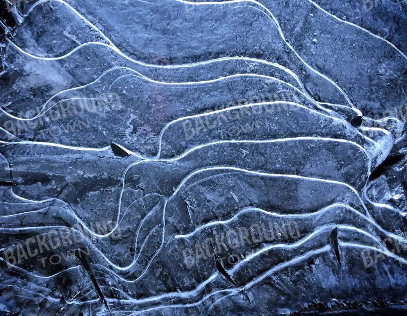 Icy Landscape 8X6 Fleece ( 96 X 72 Inch ) Backdrop