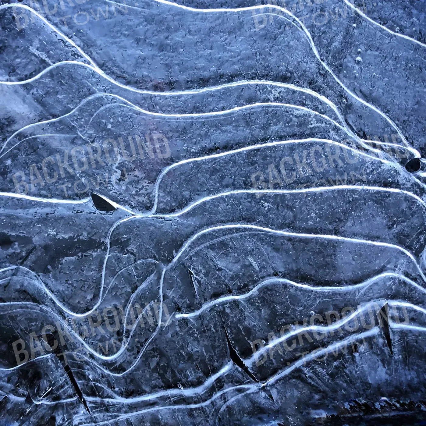 Icy Landscape 8X8 Fleece ( 96 X Inch ) Backdrop