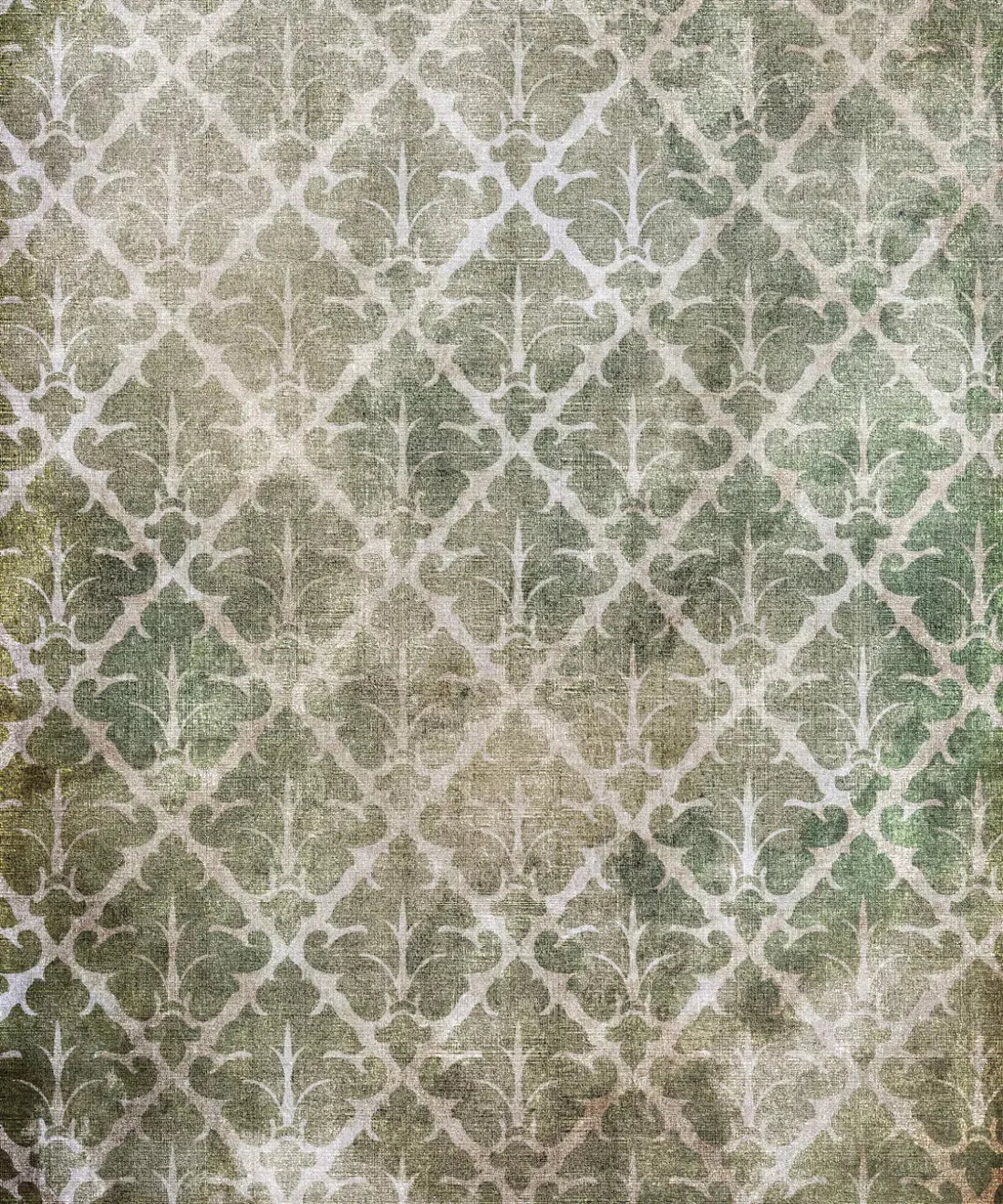 Green Damask Backdrop for Photography