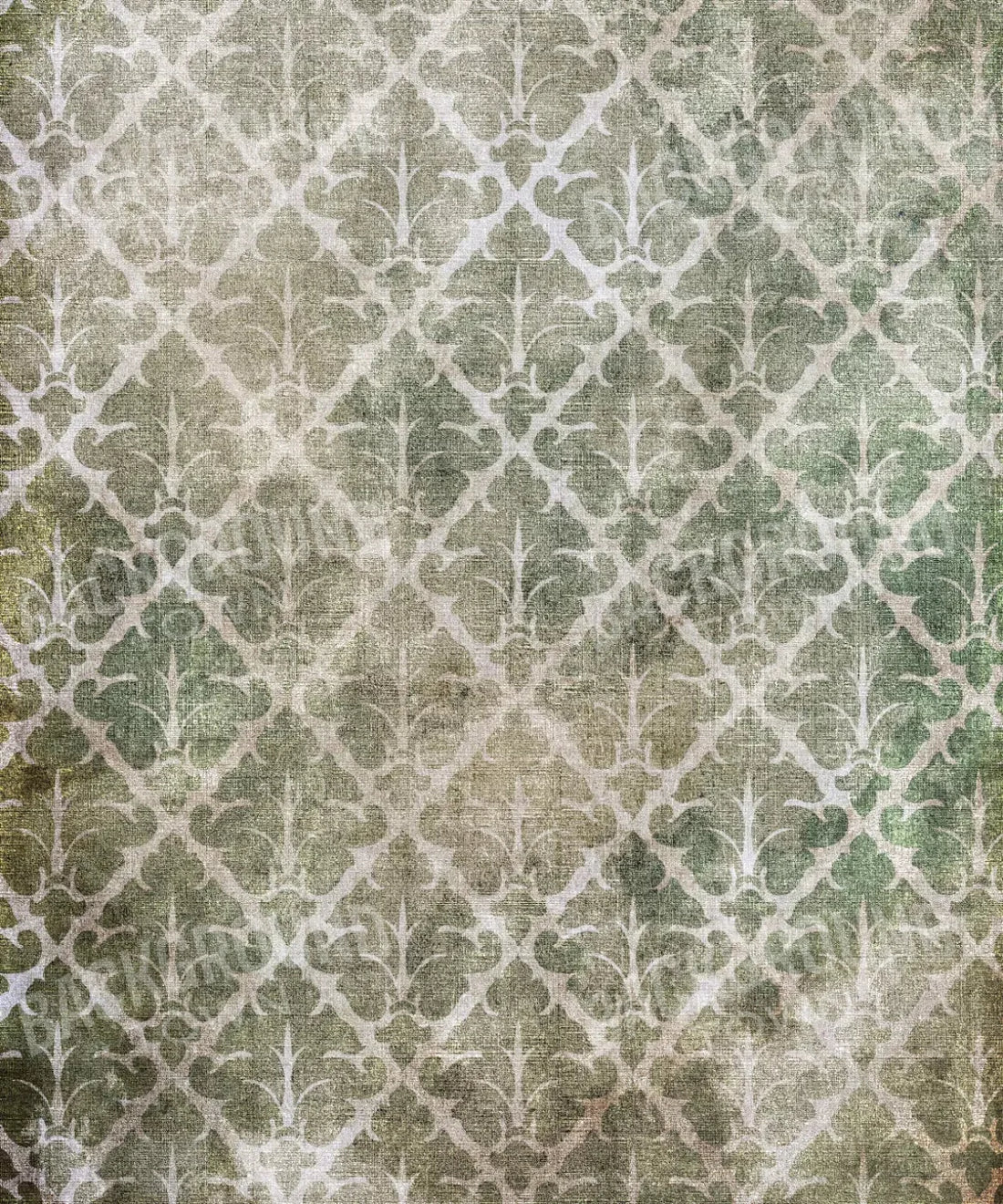Green Damask Backdrop for Photography