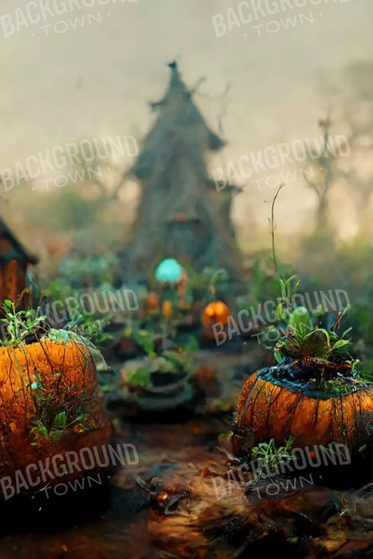 After Hallows Eve Village I 8’X12’ Ultracloth (96 X 144 Inch) Backdrop