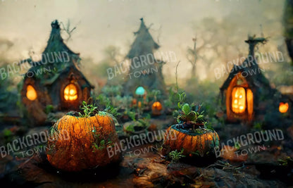 After Hallows Eve Village I 14’X9’ Ultracloth (168 X 108 Inch) Backdrop