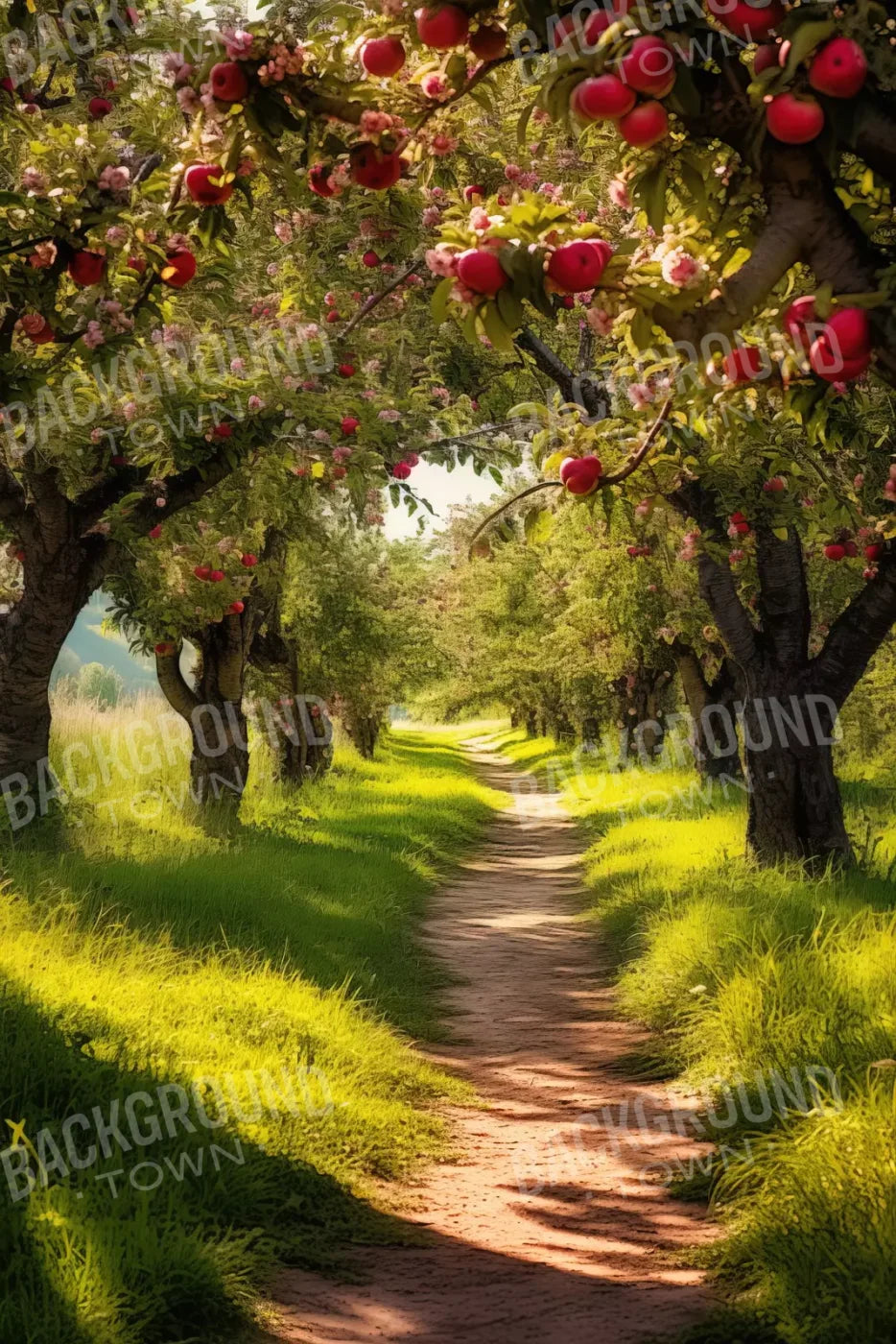 Apple Lane 8X12 Ultracloth ( 96 X 144 Inch ) Backdrop