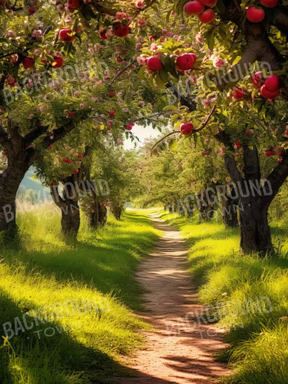 Apple Lane 5X68 Fleece ( 60 X 80 Inch ) Backdrop