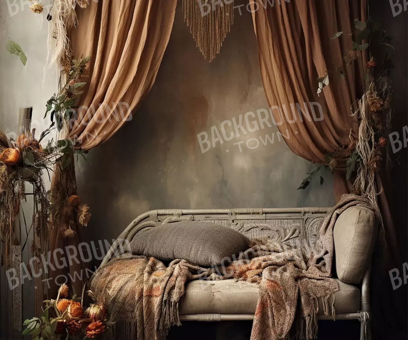 Boho Room Iii 5’X4’2 Fleece (60 X 50 Inch) Backdrop