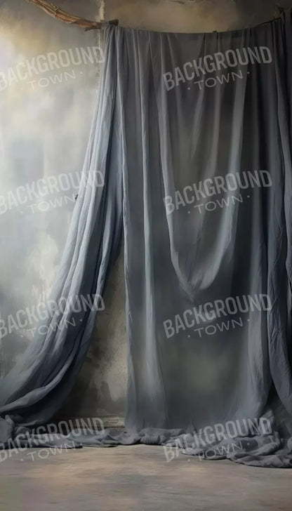 Chiffon Elegance Charcoal I 8’X14’ Ultracloth (96 X 168 Inch) Backdrop