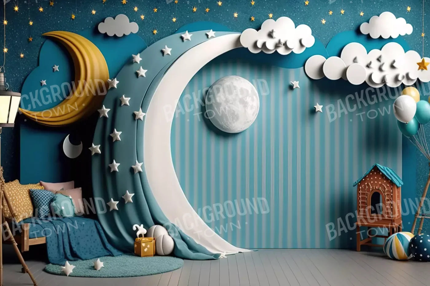 Goodnight Moon 2 8X5 Ultracloth ( 96 X 60 Inch ) Backdrop