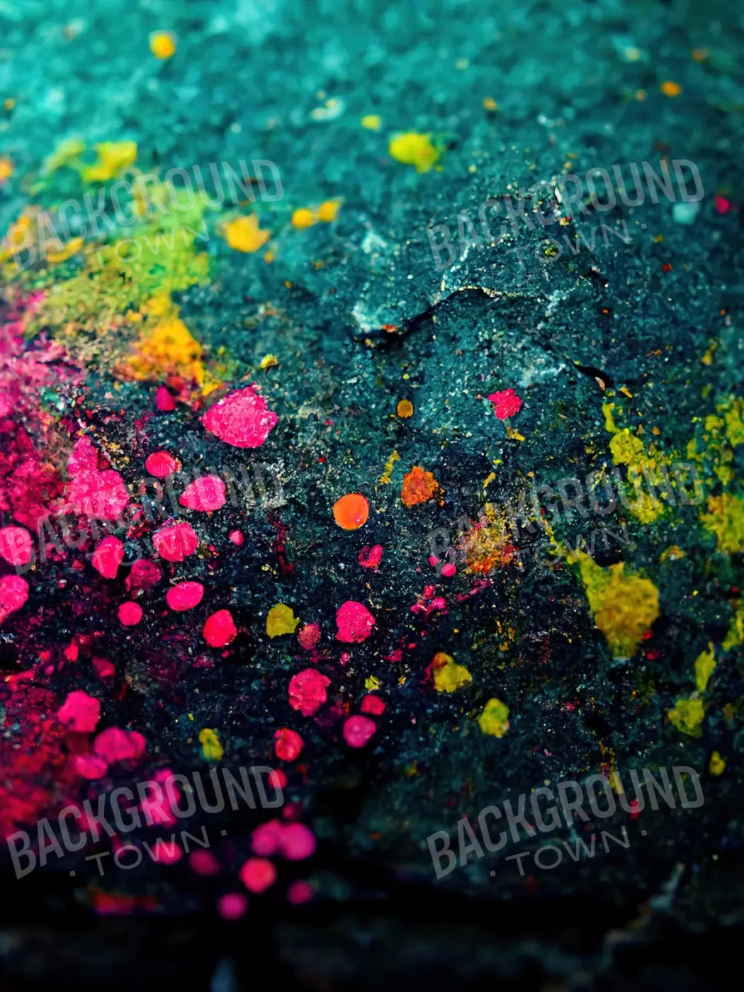 Neon Splatter 8X10 Fleece ( 96 X 120 Inch ) Backdrop