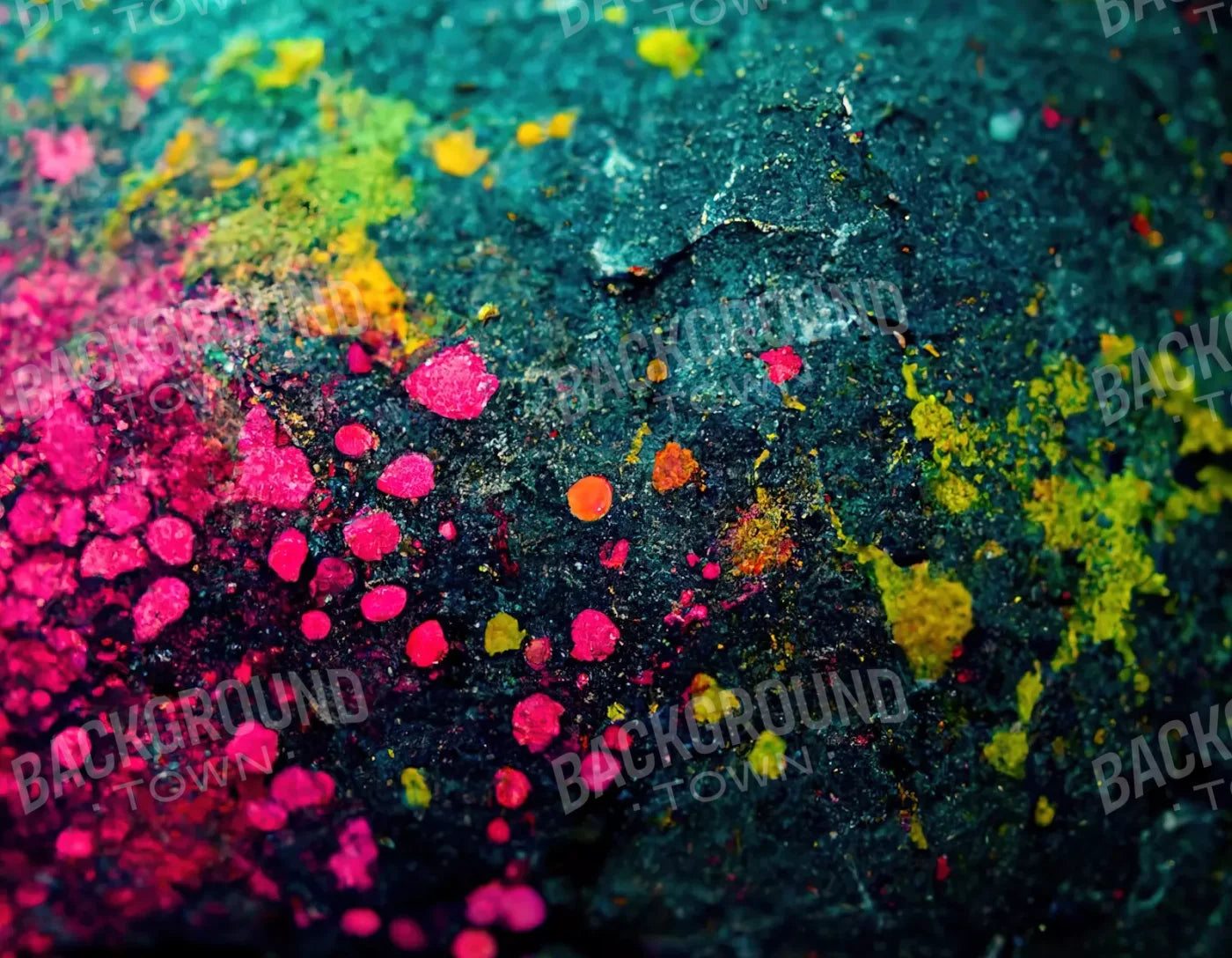 Neon Splatter 8X6 Fleece ( 96 X 72 Inch ) Backdrop