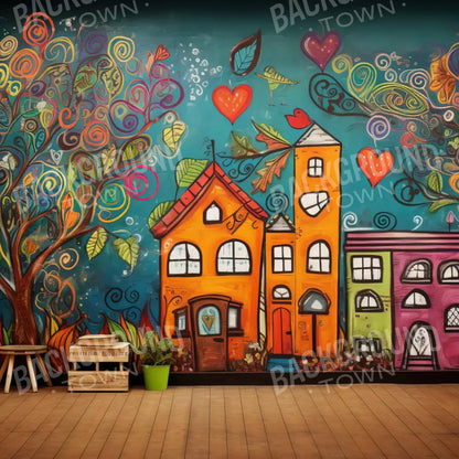 Our School 8’X8’ Fleece (96 X Inch) Backdrop