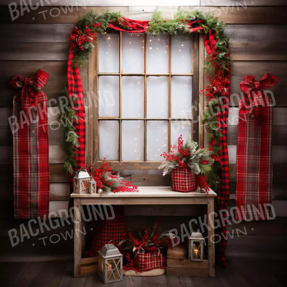 Plaid Tidings 8’X8’ Fleece (96 X Inch) Backdrop
