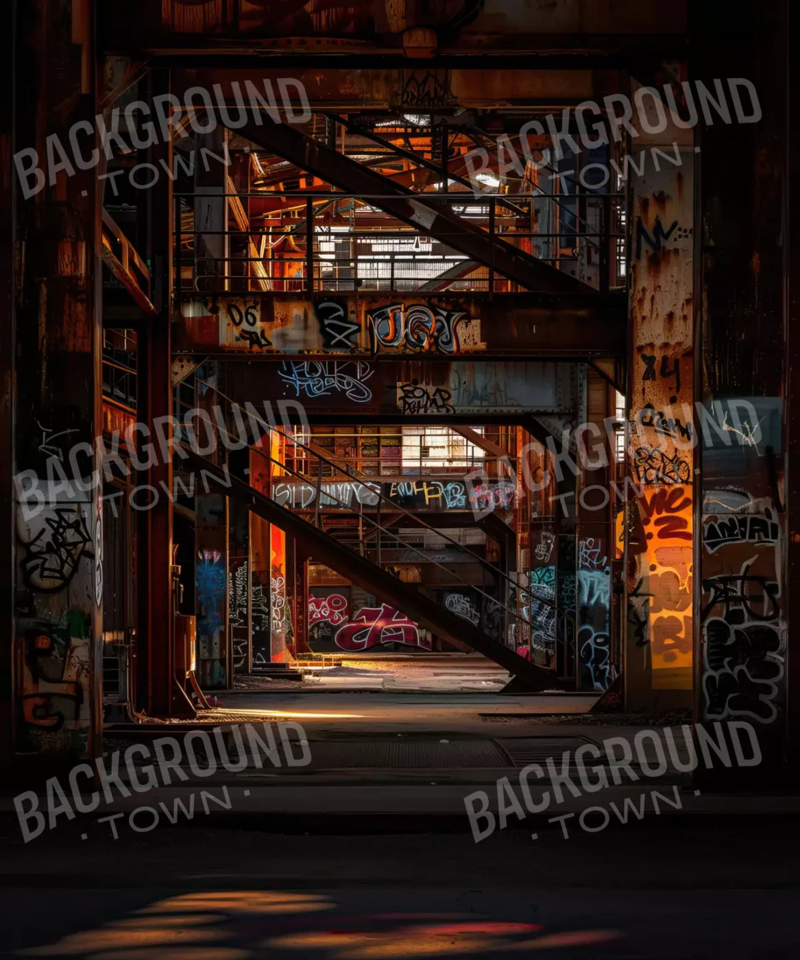 Industrial Urban 002 8X10 10’X12’ Ultracloth (120 X 144 Inch) Backdrop