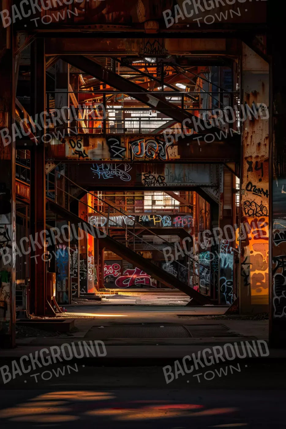 Industrial Urban 002 8X10 8’X12’ Ultracloth (96 X 144 Inch) Backdrop