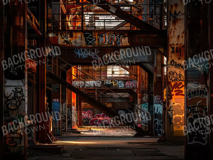 Industrial Urban 002 8X10 8’X6’ Fleece (96 X 72 Inch) Backdrop