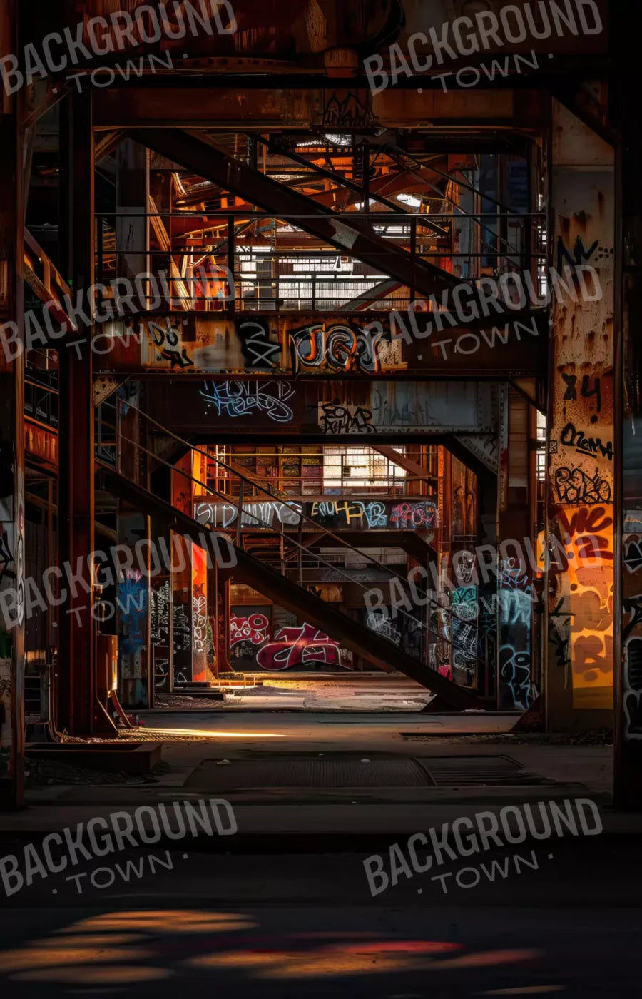 Industrial Urban 002 8X10 9’X14’ Ultracloth (108 X 168 Inch) Backdrop