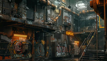 Industrial Urban 001 8X10 14’X8’ Ultracloth (168 X 96 Inch) Backdrop