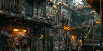 Industrial Urban 001 8X10 16’X8’ Ultracloth (192 X 96 Inch) Backdrop
