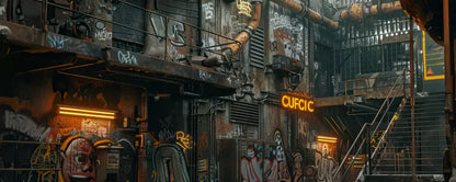 Industrial Urban 001 8X10 20’X8’ Ultracloth (240 X 96 Inch) Backdrop