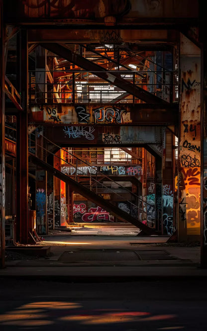Industrial Urban 002 8X10 10’X16’ Ultracloth (120 X 192 Inch) Backdrop