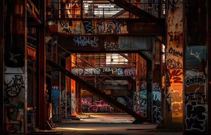 Industrial Urban 002 8X10 14’X9’ Ultracloth (168 X 108 Inch) Backdrop