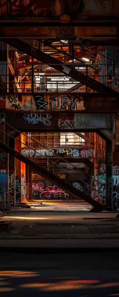 Industrial Urban 002 8X10 8’X20’ Ultracloth (96 X 240 Inch) Backdrop