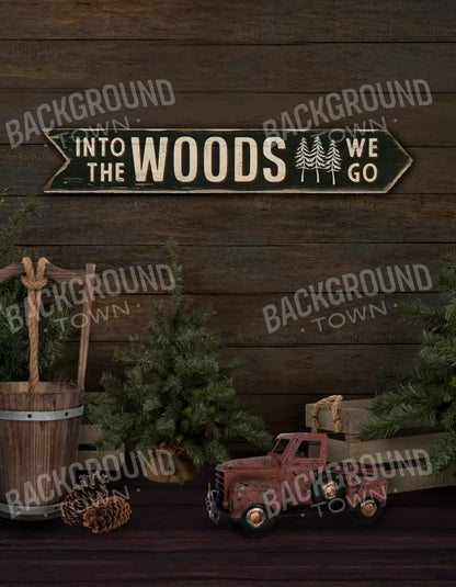 Into The Woods 6X8 Fleece ( 72 X 96 Inch ) Backdrop