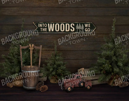 Into The Woods 8X6 Fleece ( 96 X 72 Inch ) Backdrop
