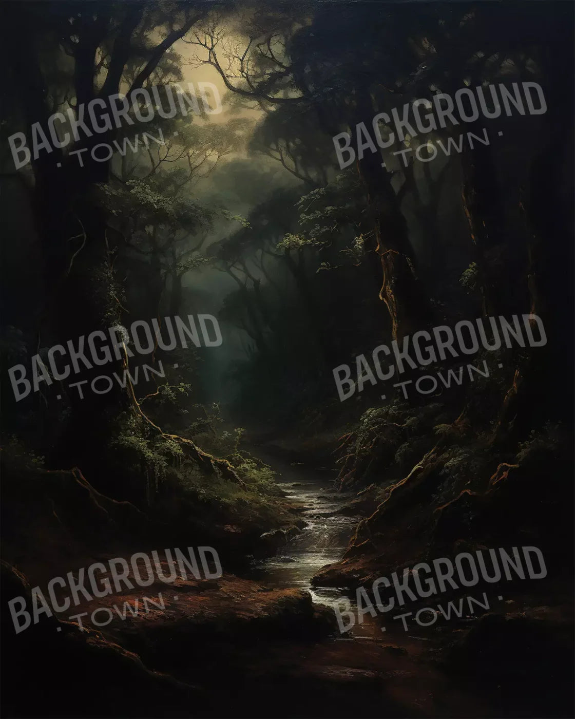 Into The Woods I 8’X10’ Fleece (96 X 120 Inch) Backdrop
