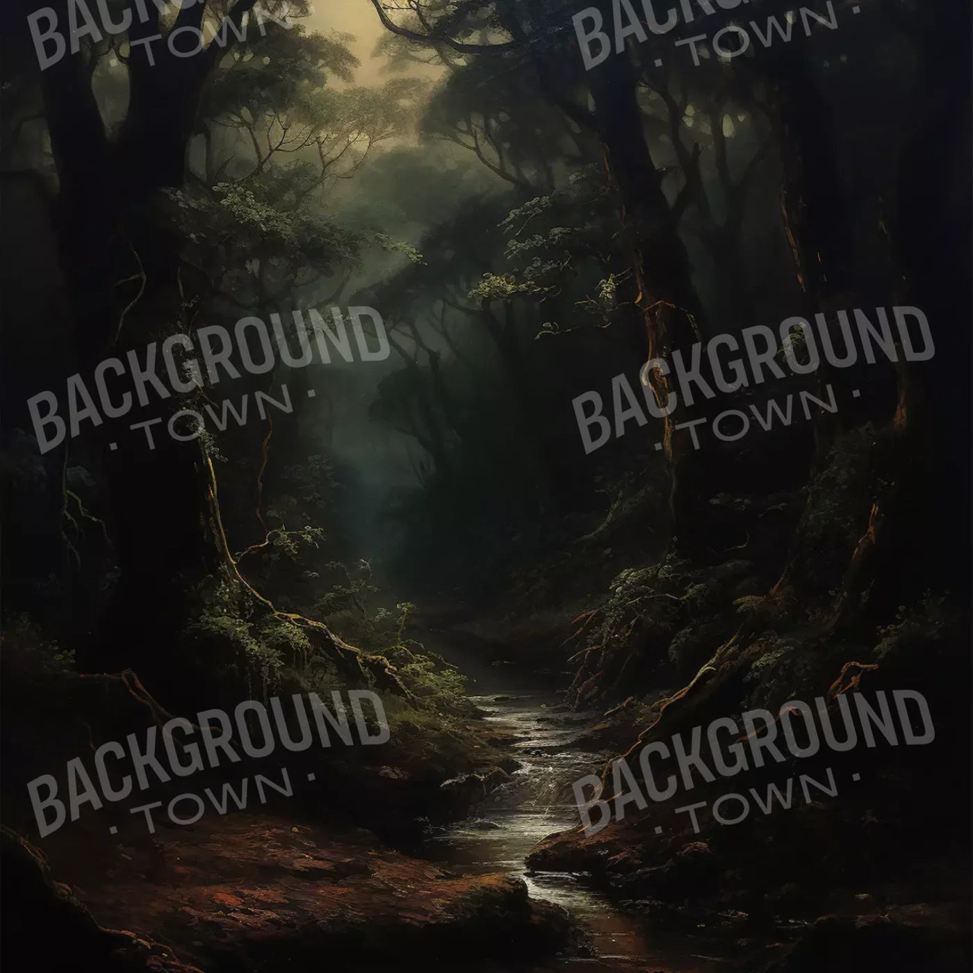 Into The Woods I 8’X8’ Fleece (96 X Inch) Backdrop