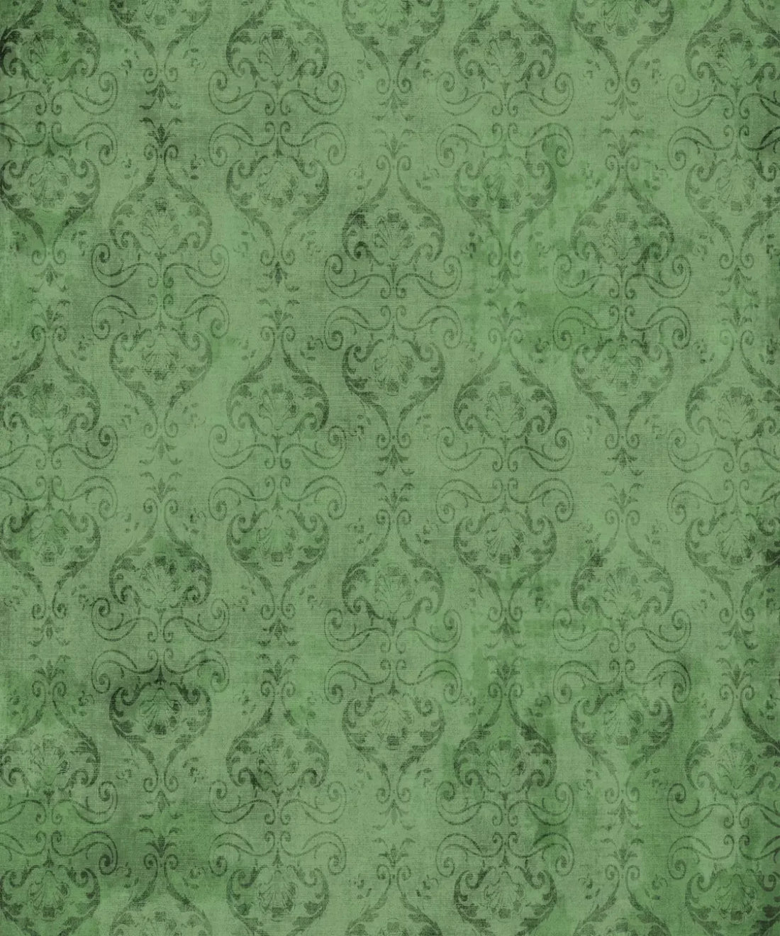 Green Damask Backdrop for Photography