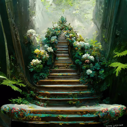 Ivory Staircase 10X10 Ultracloth ( 120 X Inch ) Backdrop