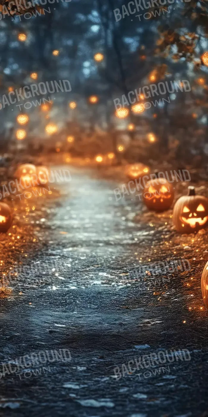 Jackolantern Path 1 10’X20’ Ultracloth (120 X 240 Inch) Backdrop