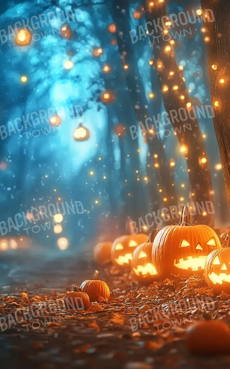 Jack O Lantern Path 2 10’X16’ Ultracloth (120 X 192 Inch) Backdrop