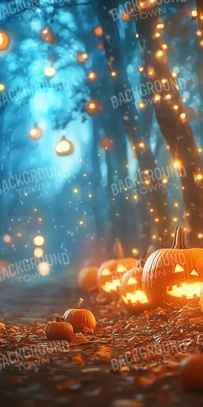 Jack O Lantern Path 2 10’X20’ Ultracloth (120 X 240 Inch) Backdrop