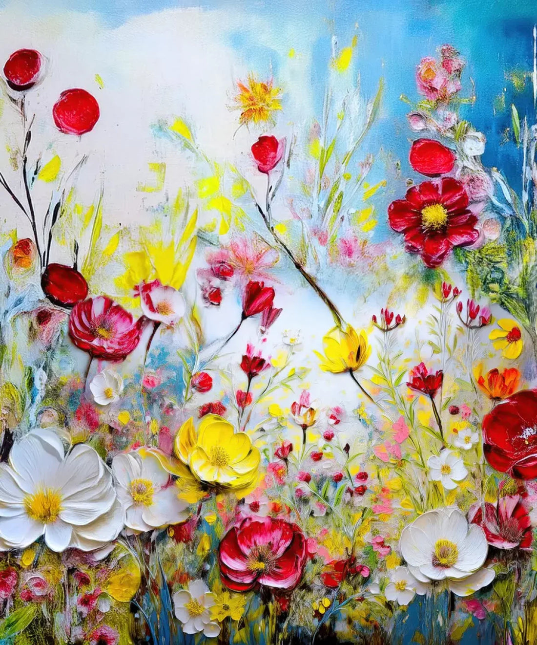 Multi-Color Floral Backdrop for Photography Backdrop for Photography