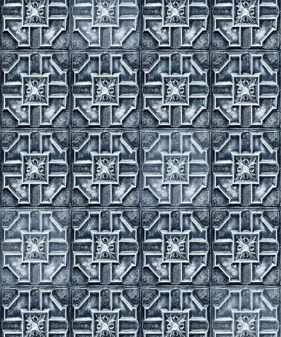 Blue Steel and Metal Backdrop for Photography