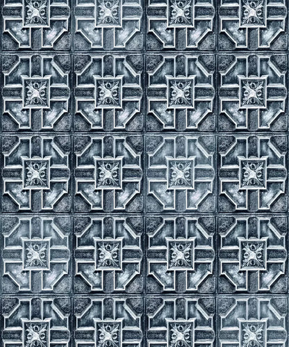 Blue Steel and Metal Backdrop for Photography